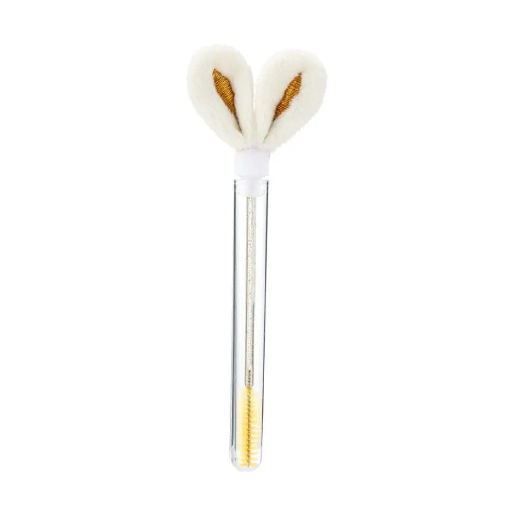 Round Comb Teeth Rabbit Ears Mascara Brush Multicolor Clear Tube Eyelash Brush Creative Lash Extension Glitter Mascara Wand