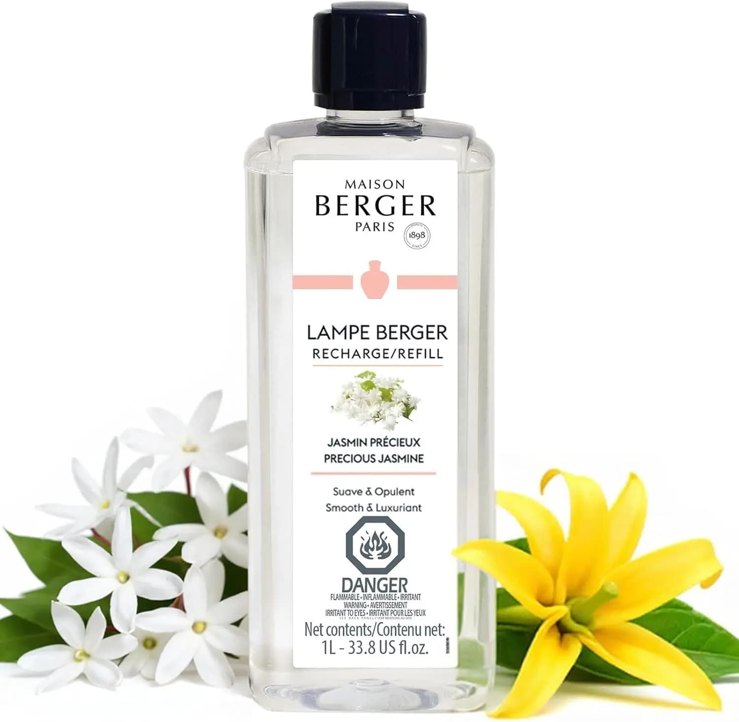 Ricarica per Deodorante per Ambienti al Profumo di Gelsomino, 1 Litro, Sistema Catalitico per Neutralizzazione degli Odori e Diffusione della Fragranza