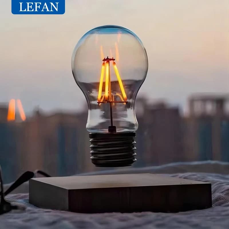 Magnetic Levitation Lamp Creativity Floating Glass LED Bulb Home Office Desk Decoration Birthday Gift Table Novelty Night Light