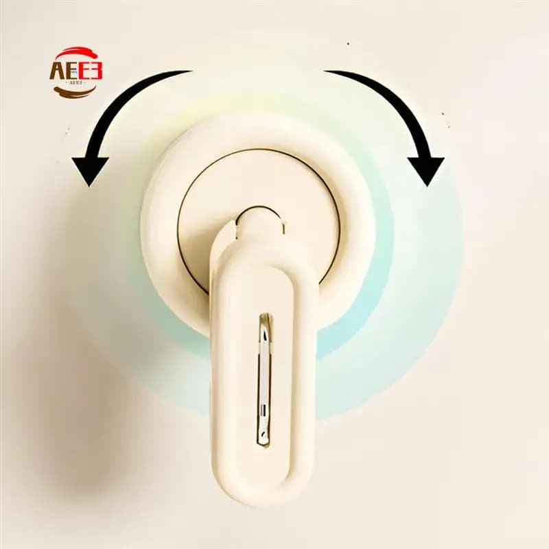 AEE3- Ganci per clip di stoccaggio a ventosa rotante, morsetto a ventosa multipla da 3 pezzi per appendere accessori per l'home office