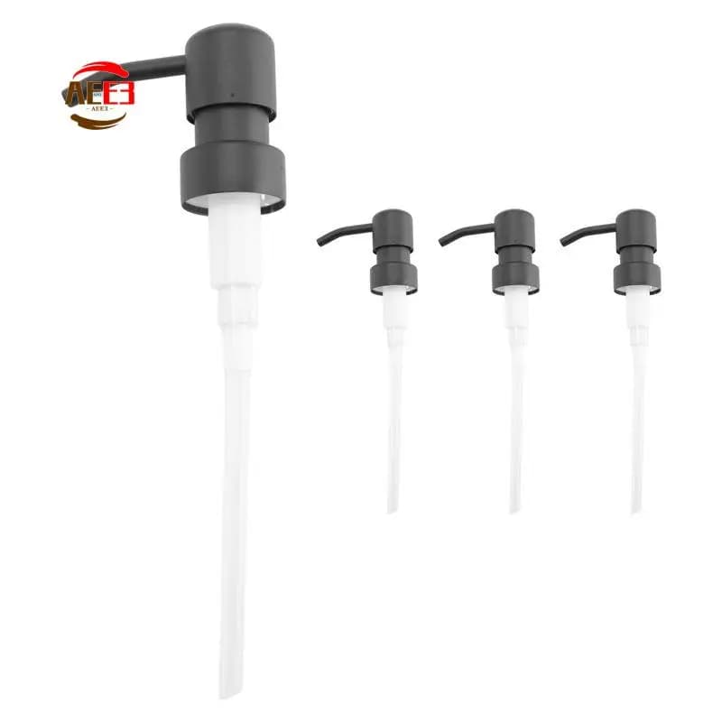 Pompa sostitutiva per dispenser di sapone AEE3, confezione da 4 in acciaio inossidabile antiruggine con pompe rivestite in metallo nero adatte standard da 8 Oz/16 Oz Boston