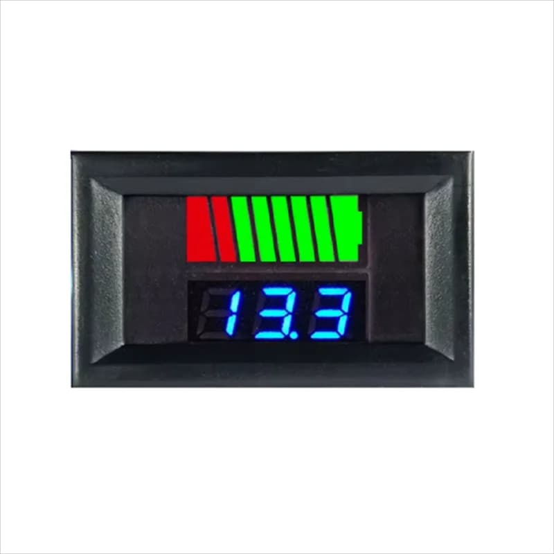12V 24V 36V 48V 60V Car Battery Charge Level Indicator Lithium Battery Capacity Meter Tester Display LED Tester Voltmeter