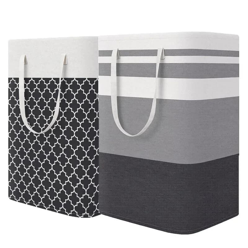 New 75 liters waterproof fabric linen basket, simple clothes, various items, storage box, folding bag, large capacity linen basket