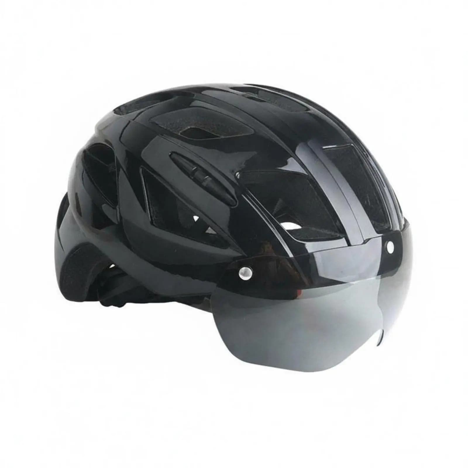 Helmet with Visor S Lightweight Bike Helmet with Visor S Sleek Design for Men, Cyclists, Commuting, Outdoor Riding