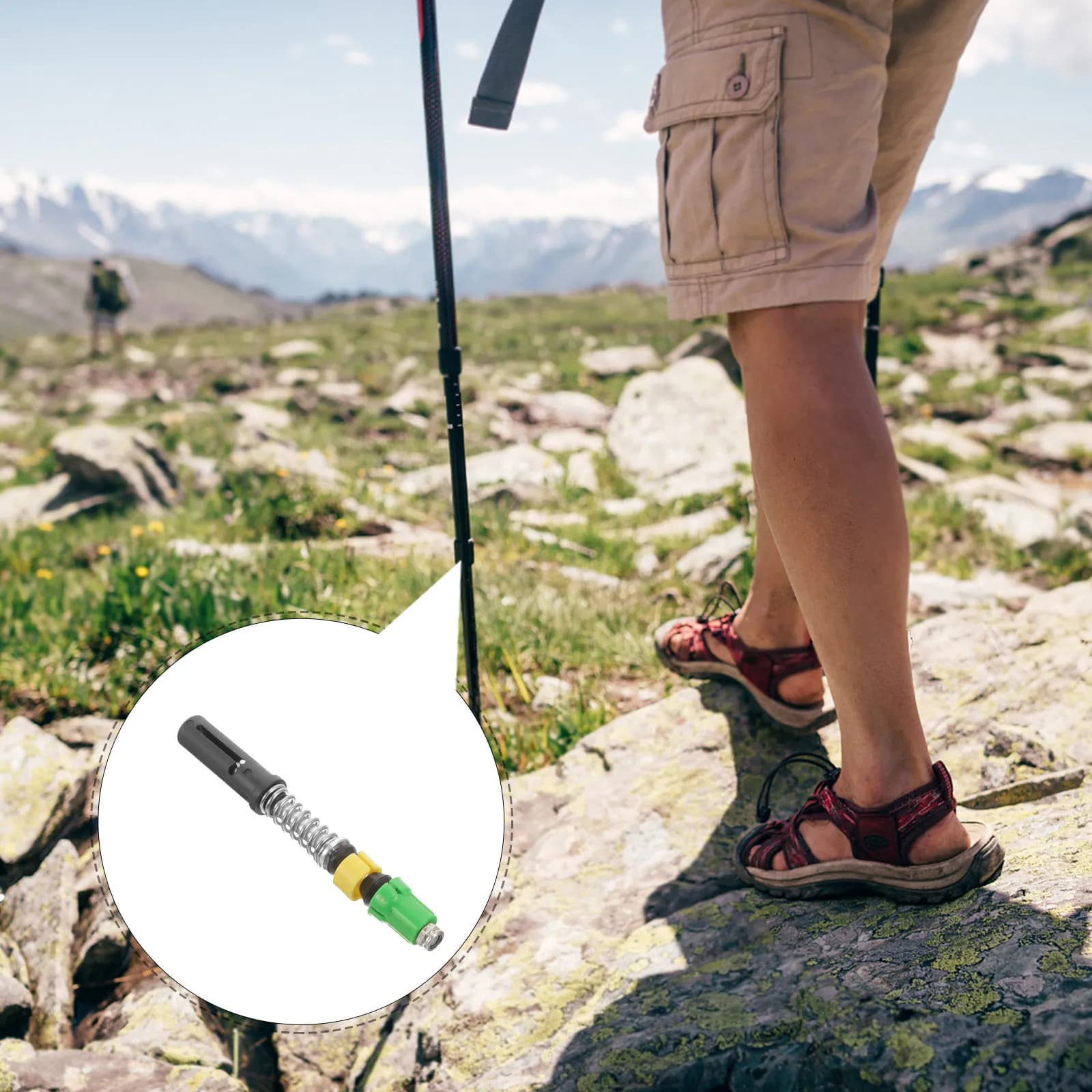 Expandable Trekking Pole Tube with Advanced Vibration Dampening Technology Easy Assembly Personalized Length Adjustment Trekking