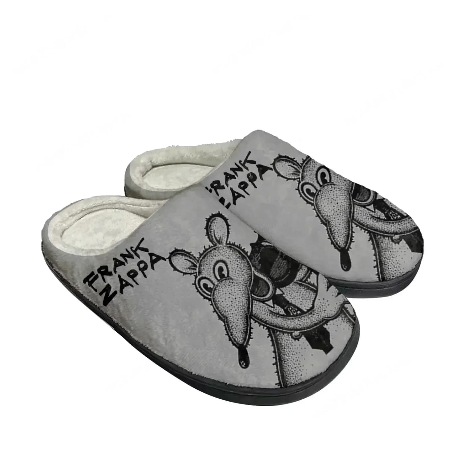 Pantofole Personalizzate in Cotone Frank Zappa Rock Music Pop, Sandali da Casa per Uomo e Donna, Scarpe Casual in Peluche per Camera da Letto, Calde e Termiche