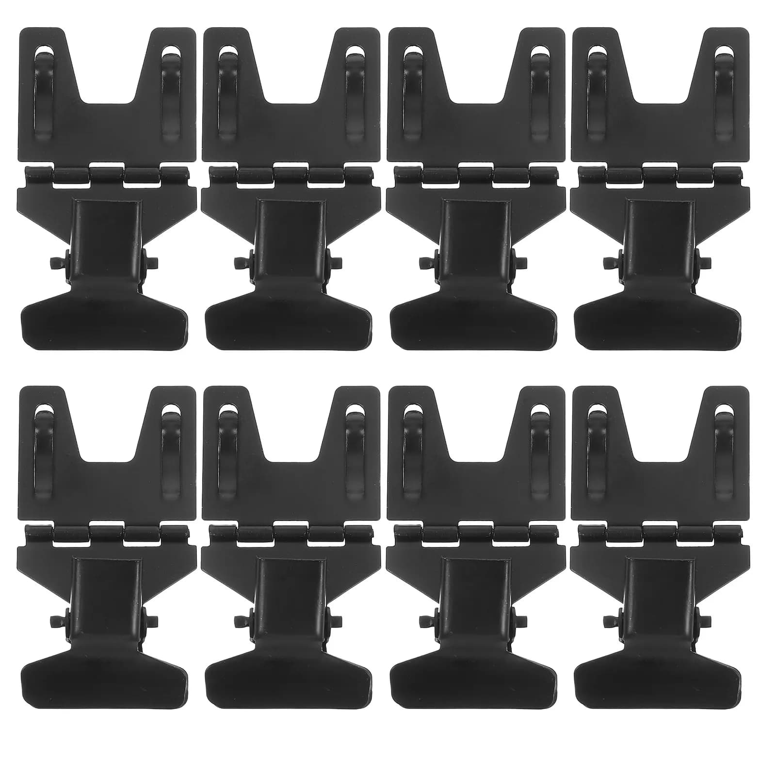 10Pcs Black Metal Display Clip Holder for Retail Supermarket Bakery Shelf Price Tags Quick Replacement Rotatable Label Clip