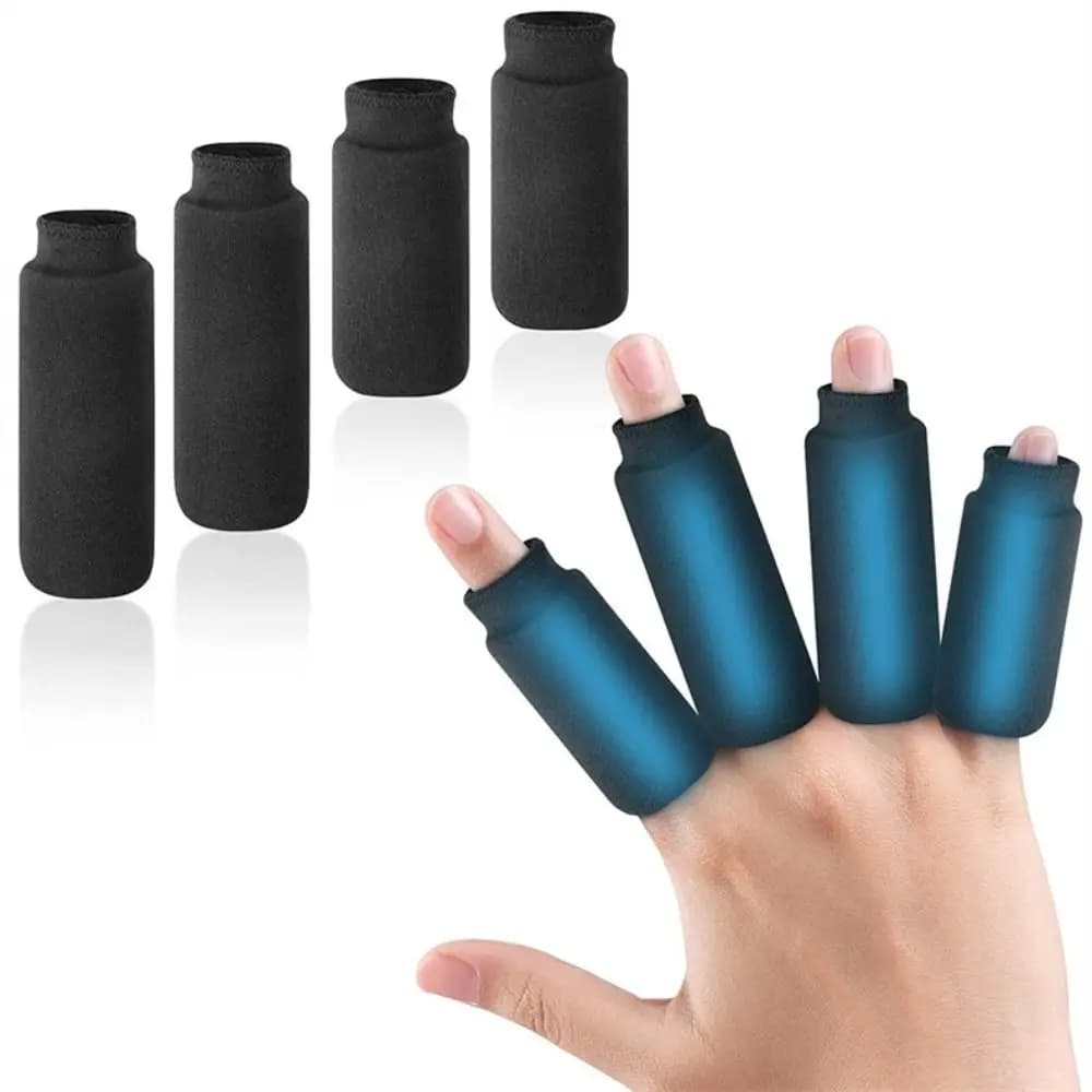 Manicotti per ghiaccio per dita calde e fredde traspiranti per la protezione delle dita per l'artrite Nastro elastico per la protezione delle dita riutilizzabile