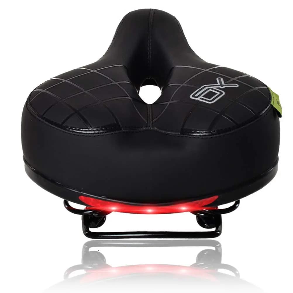 Sella Ergonomica Scientifica per Bici da Montagna e Strada, Cuscino Spesso in Poliuretano con Scanalatura di Ventilazione, Adattamento Universale