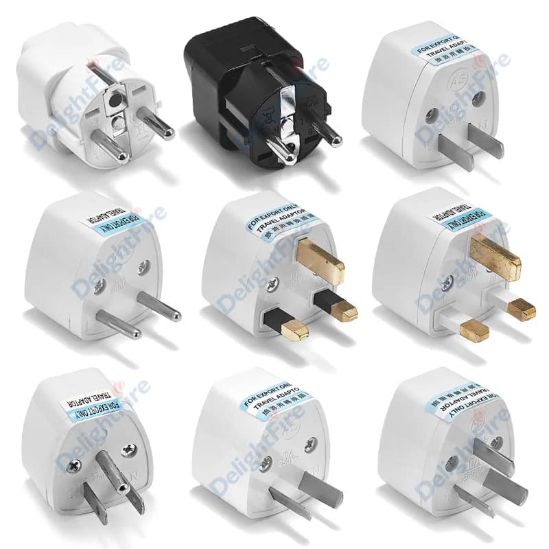 Adattatore da viaggio Adattatore universale per spina americana Convertitore da UE a USA Carica di alimentazione Prese elettriche da Regno a USA Presa da muro per presa CA