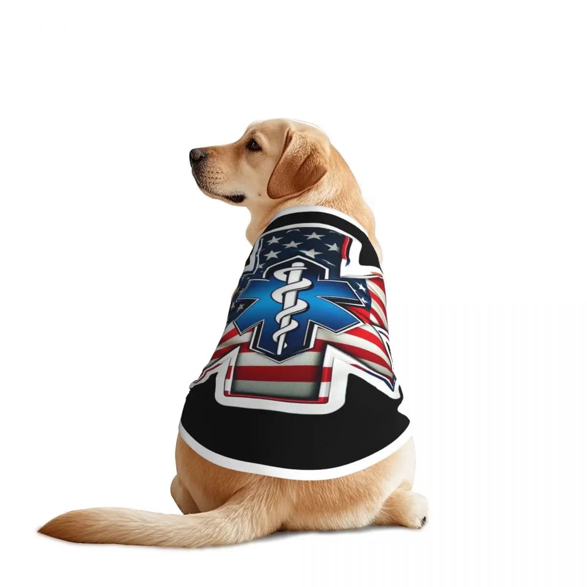 Emt Star Of Life Paramedico Dottore Ambulanza Gilet per animali domestici Cuccioli sottili Giacca Maglia Vestiti per animali domestici Accessori per cani