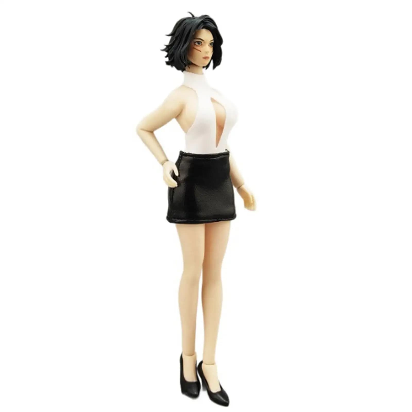 Gonna corta in scala 1:12 per corpo di action figure da 6 pollici, abiti alla moda per figure femminili in scala 1/12