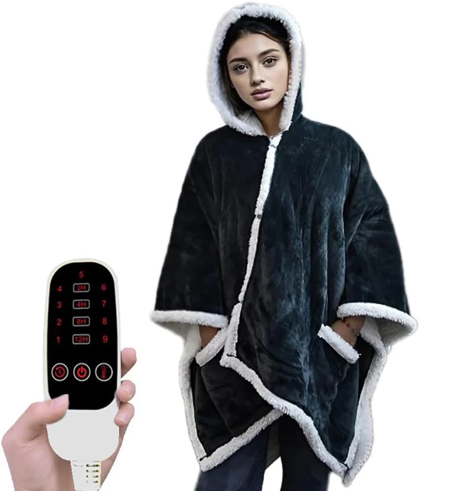 Scialle riscaldato elettrico indossabile personalizzato per coperte elettriche da donna per uomo invernale