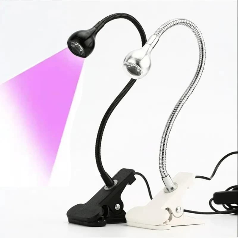 3W UV Ultravioletto LED Faretto Regolazione Lampada polimerizzante Smalto per unghie Cure Innesto Ciglia Colla Lampada polimerizzante Strumento di bellezza