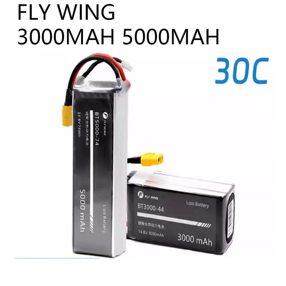 FLY WING FW450 FW450L 4S 14.8V 3000mAh 5000mAh Batteria V2 V3 Bell 206 UH1 RC Elicottero Pezzo di ricambio Tensione Lipo Ricarica
