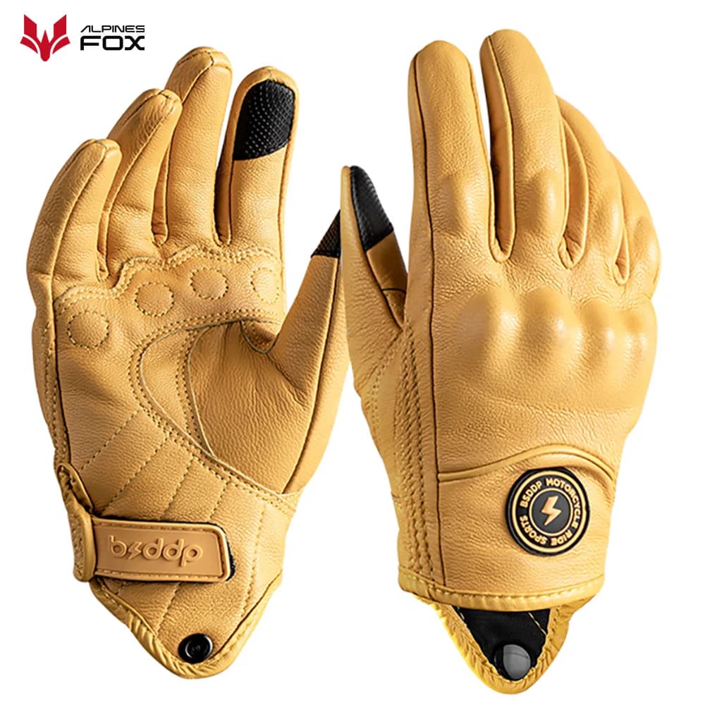 Motorcycle Gloves Vintage Men Women Motorcycle Cycling Winter Gloves Touch Screen Motocross ATV Motor Gloves