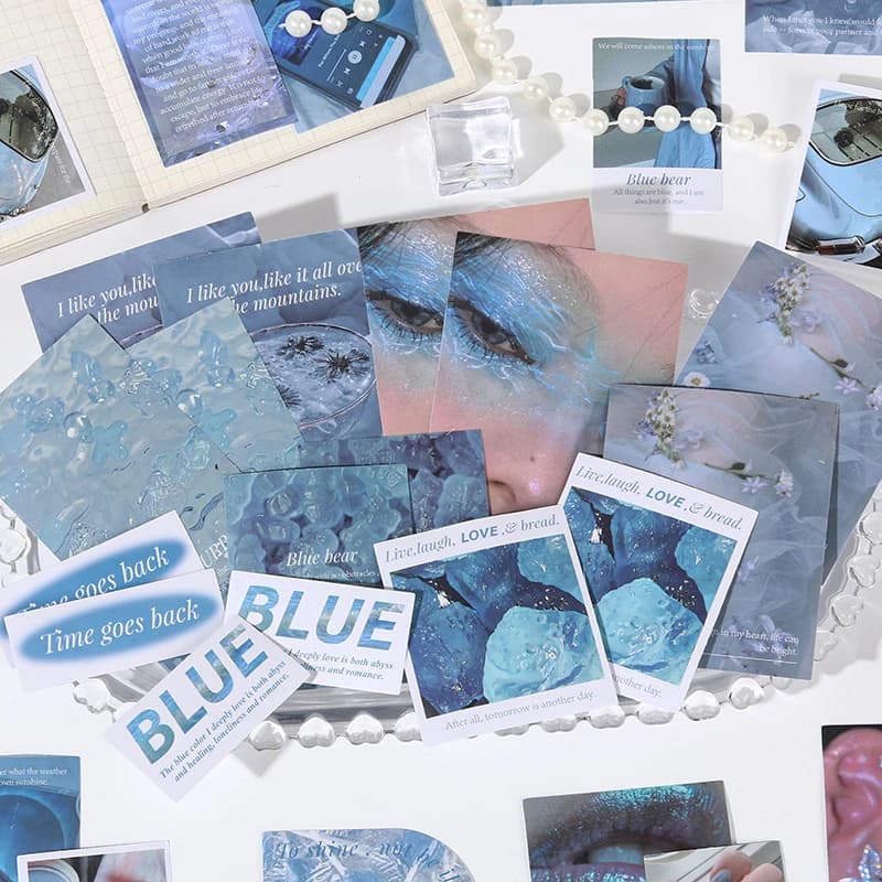 1 Confezione/50 Pezzi di Adesivi in Stile Coreano, Design Carini e Femminili Virali su INS, Autoadesivi Impermeabili per Diari, Scrapbook e Decorazioni Fai-da-Te