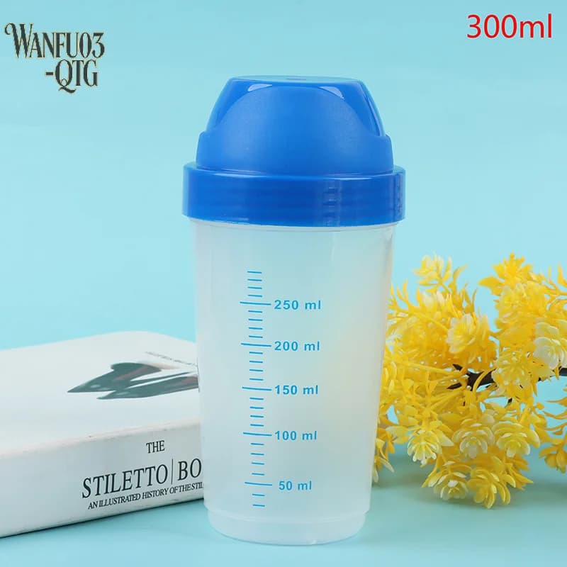 Hot Sale Creative Milkshake Protein Powder Mixing Shake Cup 300ml Shaker Bottle