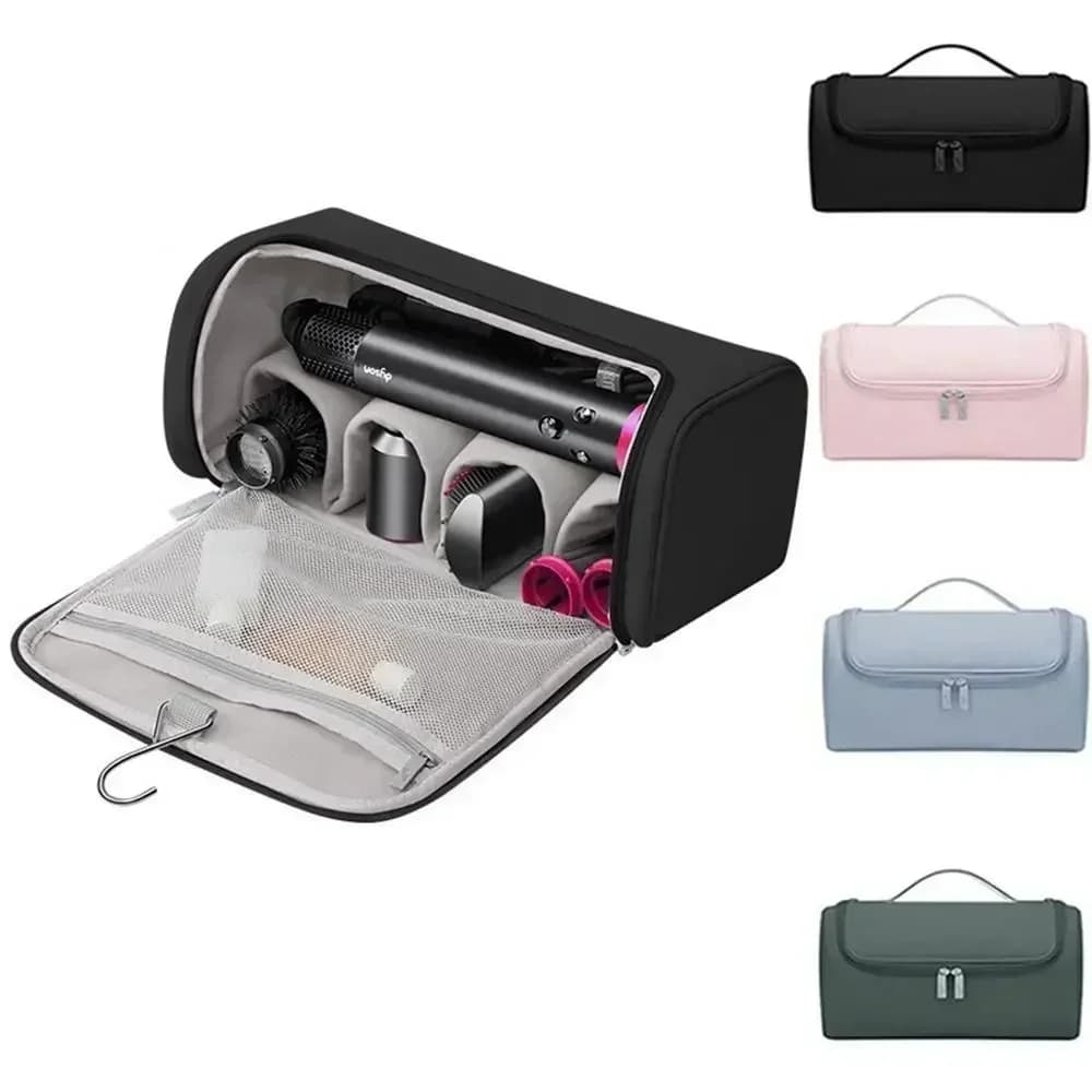 Borsa Portatile Antiscivolo per Strumenti per Capelli con Gancio Nascosto, Custodia Impermeabile per Asciugacapelli, Borsa Portaoggetti di Grande Capacità per Ferro Arricciacapelli