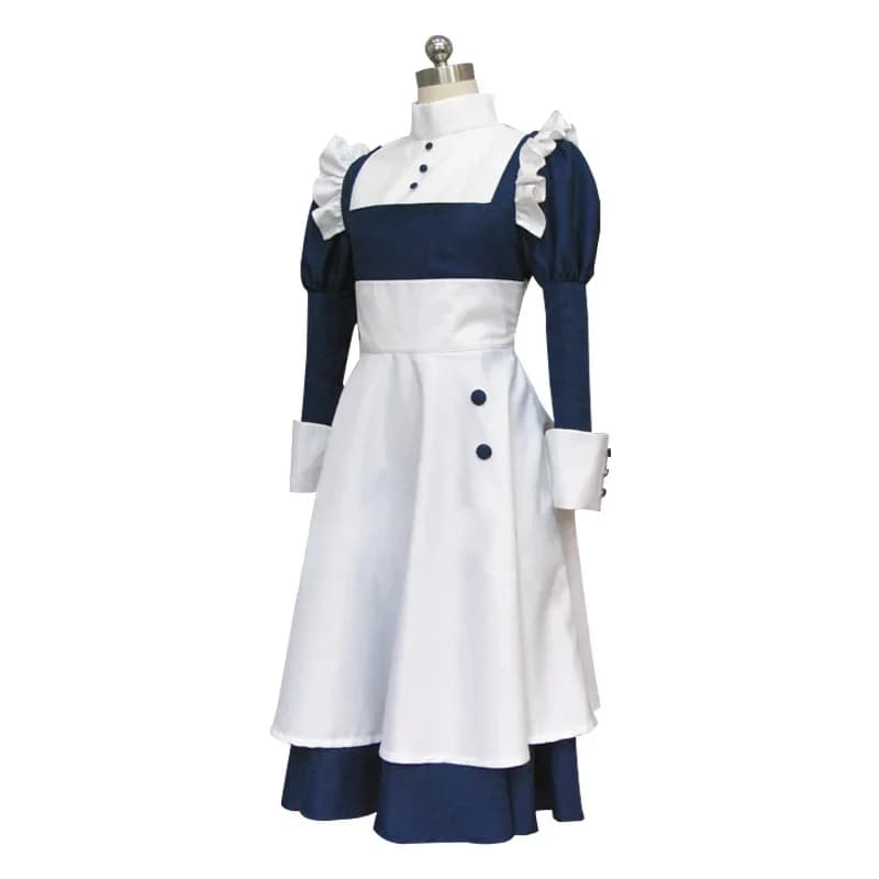 w;3'c\6,b'Anime Costume Black Butler Maid Dresses Women Halloween Carnival Cosplay Mey Rin Outfits7;m/8\f;