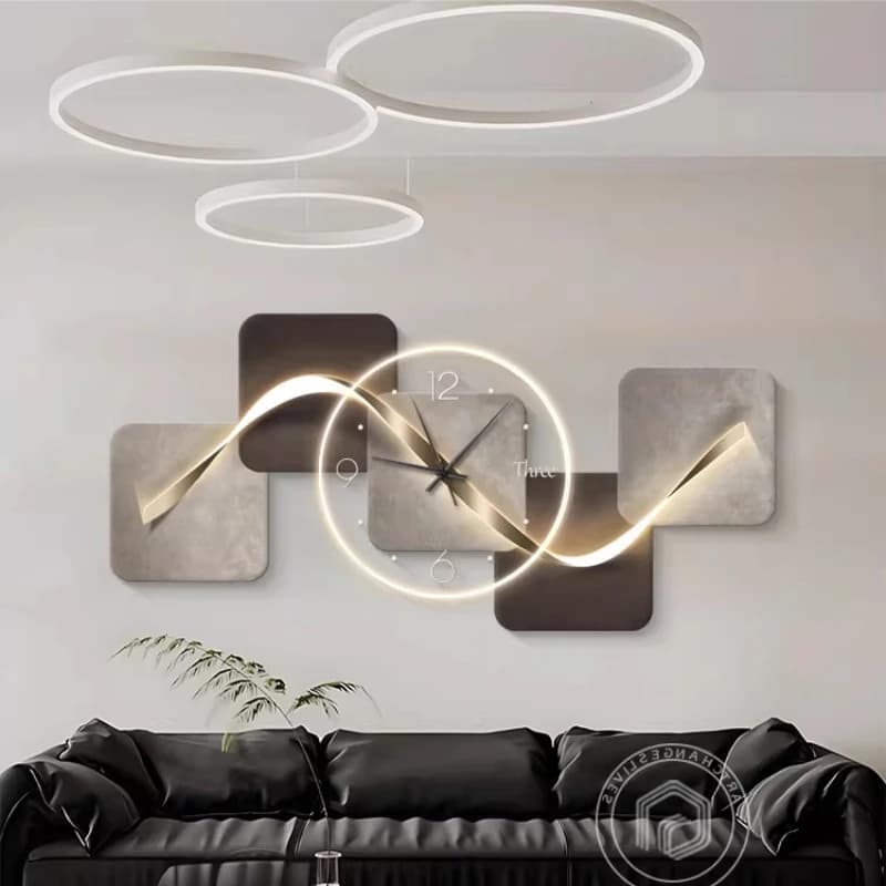 Wall clock large, quiet, advanced, to decorate the room, decoration for the bedroom furniture, bedside table, alarm clock, led clock for the house