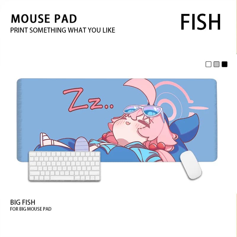 Takanashi Hoshino Anime Blue Archive per tappetino da scrivania, tappetino da gioco per giocatori, tappetino da gioco fantasy, tappetino per mouse grande, tappetini per mouse con tastiera in compagna