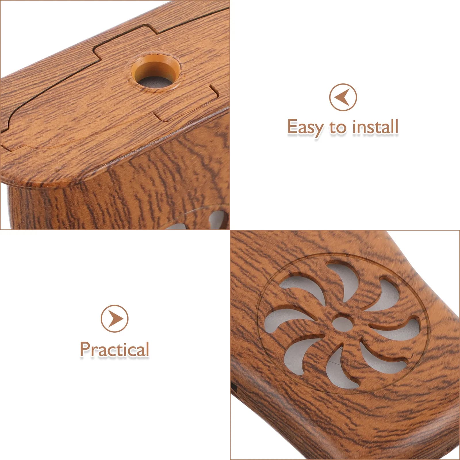 Umidificatore Acustico per Chitarra, Deumidificatore Marrone Chiaro in ABS, Prevenzione delle Crepe, Mantenimento Strumenti Musicali