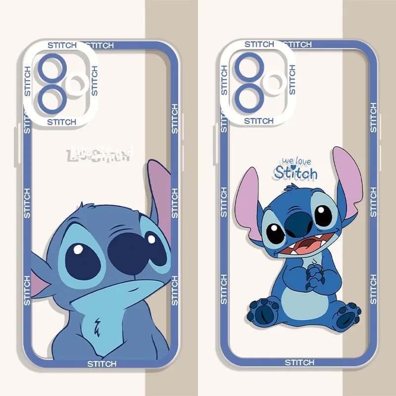 Disney Stitch Silicone Soft Case for Xiaomi Redmi Note 15 14 13 Pro Plus 12 11 10 14S 13S 12S 11S 10S 4G 5G Transparent Phone Cover