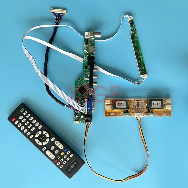 Per M190MWW1 M190A1 MT190AW01 MT190AW02 Scheda Driver LCD 1440*900 VGA + HDMI + AV + USB + IR Display 4CCFL TV Analogica 30 Spille LVDS Kit FAI DA TE
