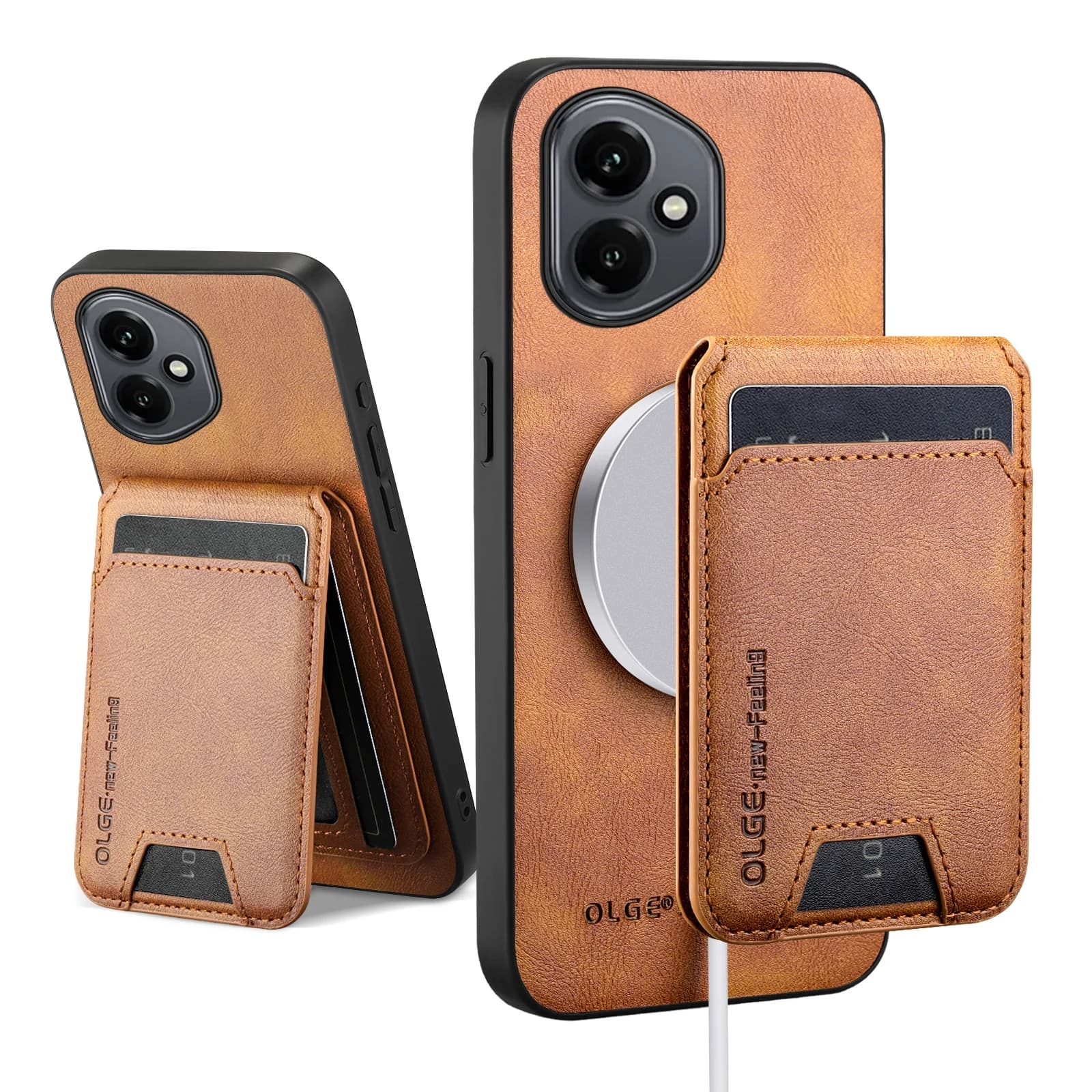 Wallet Card Holder Case for Honor 400 Pro 400 600 Lite Global Magnetic Cover Leather for Mag-safe Stand Shell Soft Phone Fundas