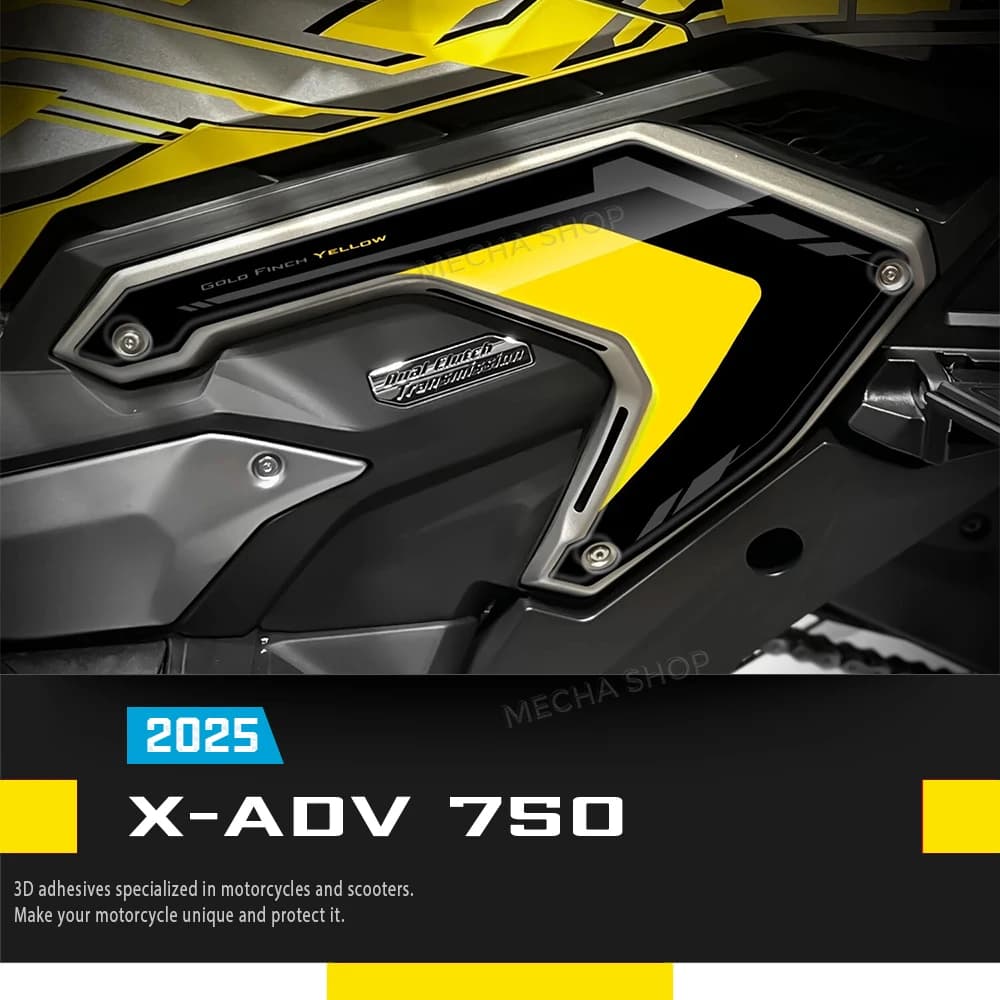 For X-ADV 750 2025 Motorcycle Accessories Resin Decal Decal Protection Kit Protective Heel Stickers
