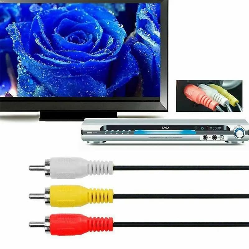Adattatore connettore cavo componente AV audio video HDMI maschio a 3 RCA Trasmettitore unidirezionale per TV HDTV DVD