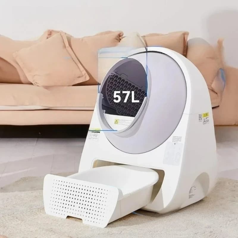 l Lettiera per gatti autopulente automatica con APP Scatola di sabbia per il controllo degli odori per gatti Monitoraggio della salute della toilette Gatti Prodotti per animali domestici