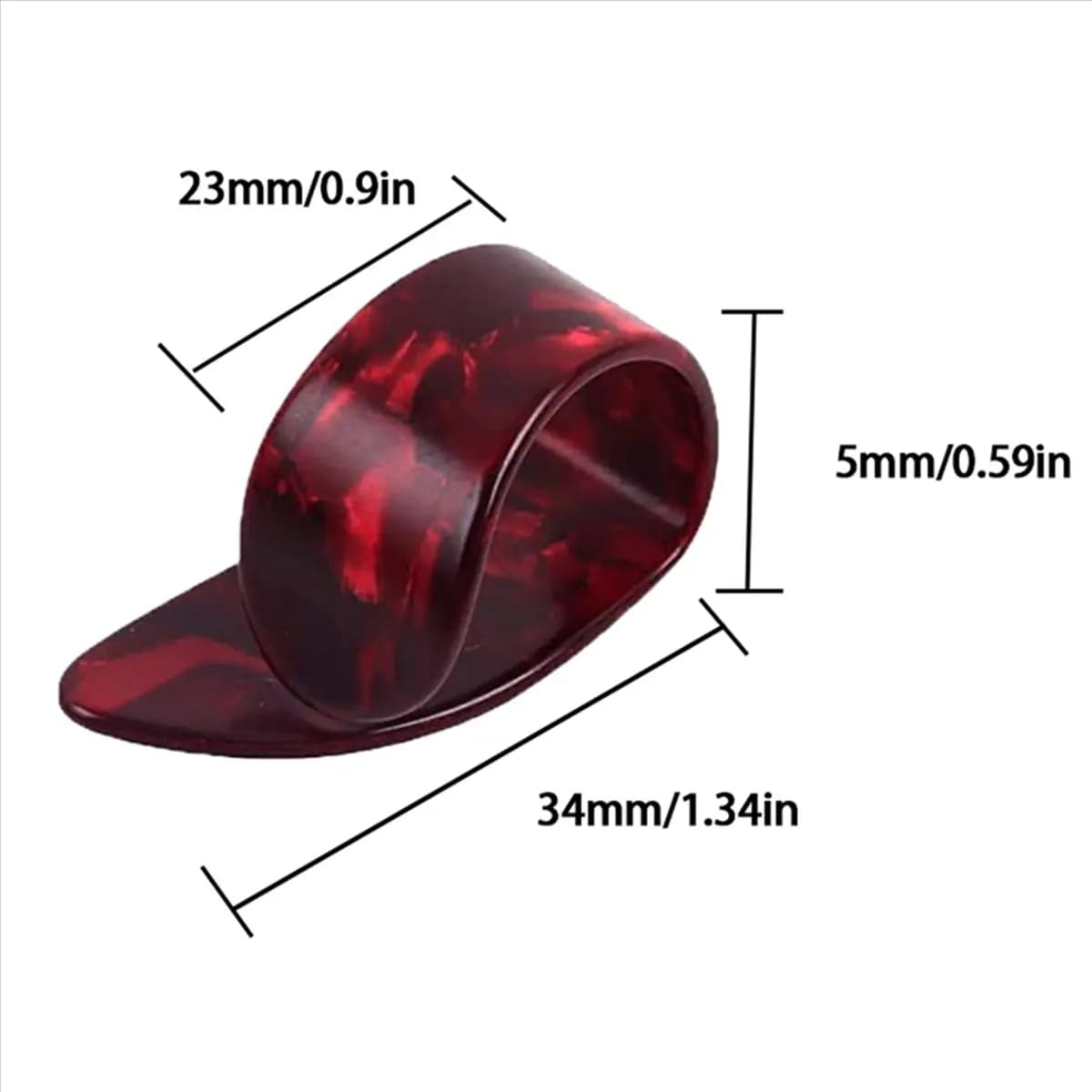 Set di Plettri Regolabili TUREBG per Dita e Pollici, Include 24 Plettri in Acciaio Inox e 12 Plettri in Plastica per Chitarra e Banjo