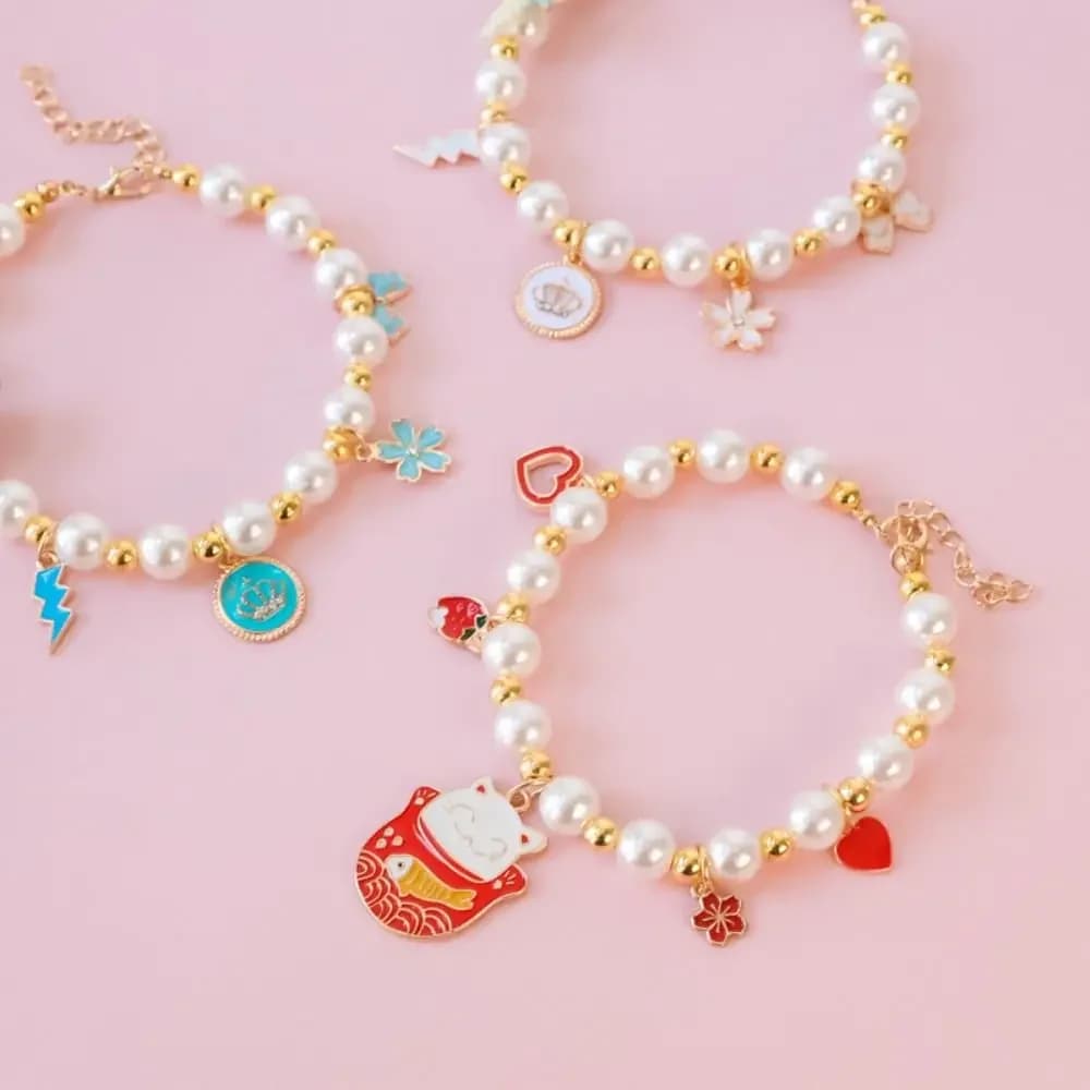 Fashion Adjustable Pet Collar Princess Sweet Decorations Cat Pearl Necklace Pendant Dog Chain Cat Jewelry Pet Supplies
