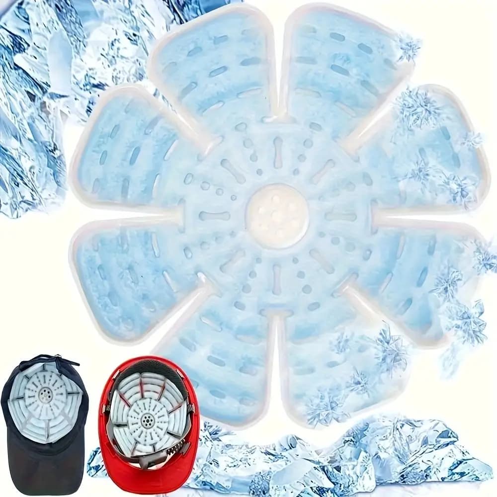 Cappello riutilizzabile Cuscinetti per il ghiaccio di raffreddamento Caschi multiuso universali Tappo di raffreddamento Prevenzione delle colpi di calore Traspirante PCM Cappello da pesca con impacco di ghiaccio