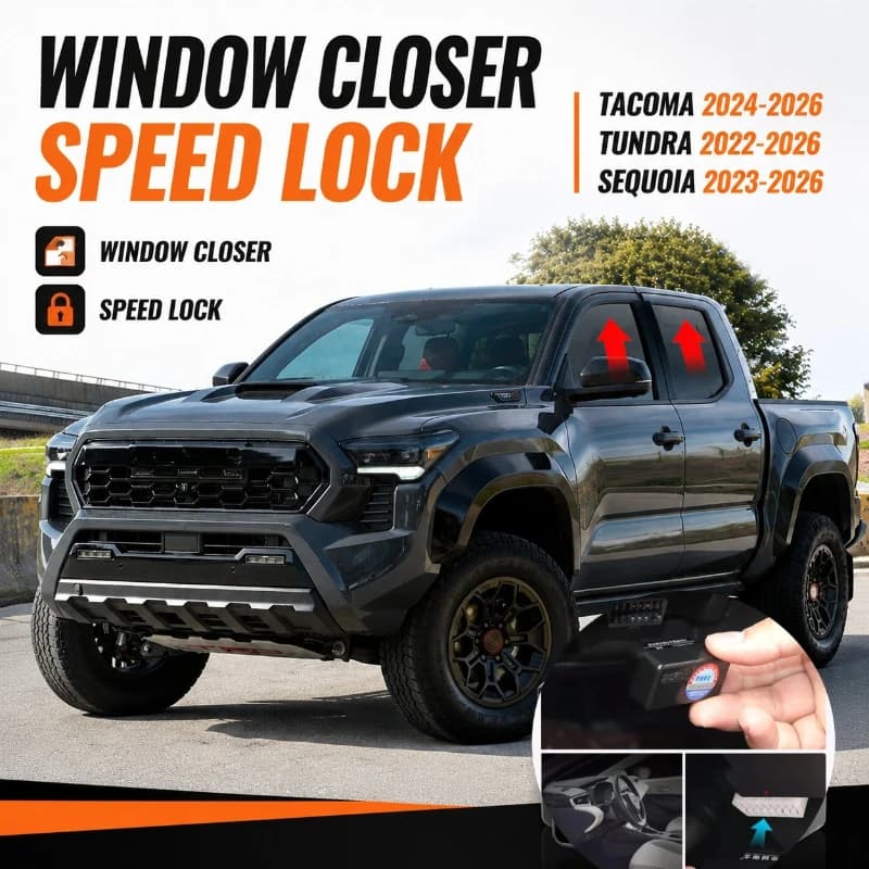 Auto Window Closer Speed Lock For Toyota Tacoma 2024-2026 Tundra 2022-2026 Sequoia 2023-2026 OBD Smart Module Bluetooth Version
