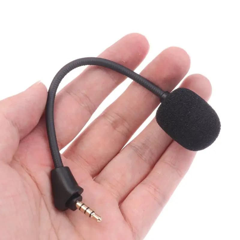 **1 paio di cuffie da gioco per Kingston HyperX Cloud 2 II X Core Pro Silver Cloudx, microfono di ricambio da 3,5 mm per giochi**