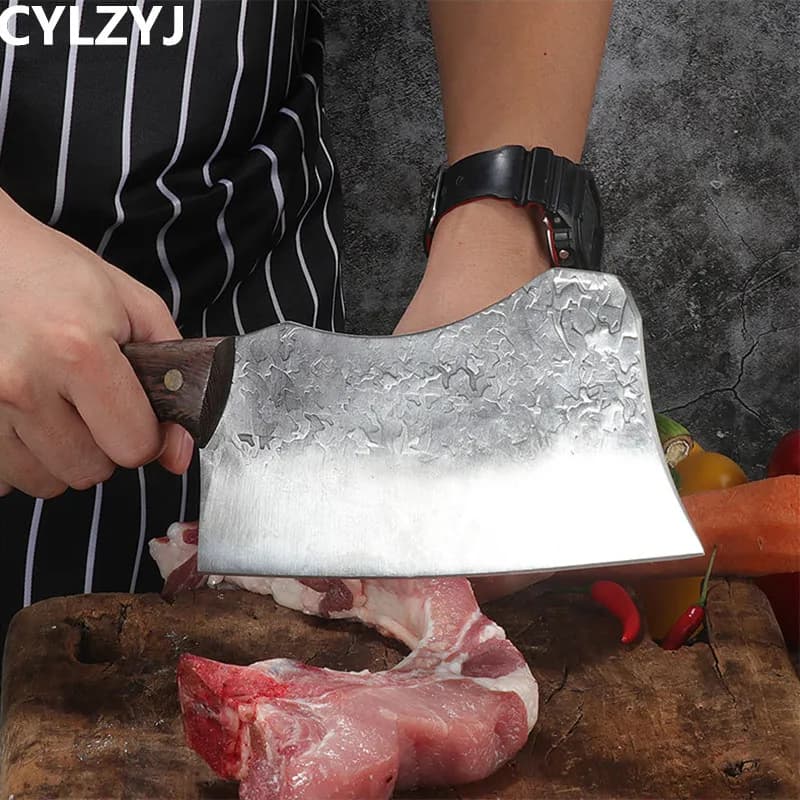Coltello da taglio per mannaia per carne coltello da macellaio coltello da cucina in acciaio ad alto tenore di carbonio tedesco coltello da cucina coltello da cuoco cuchillos de cocina