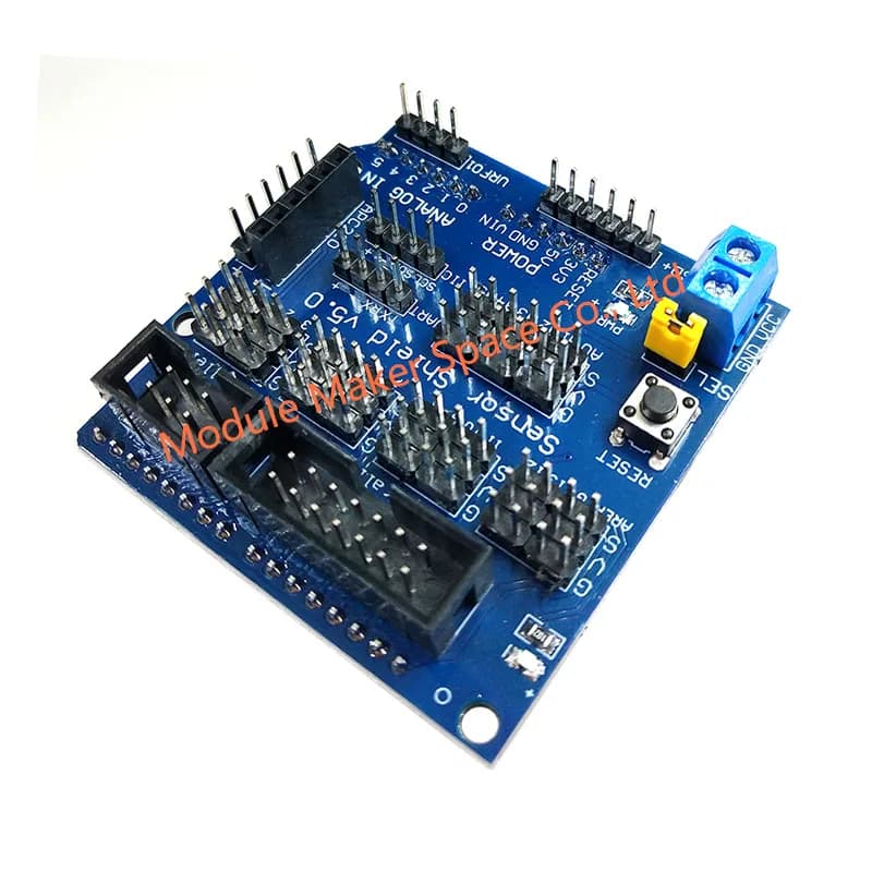 Scheda di espansione sensore Shield V5.0 per UNO MEGA R3 V5 per Arduino Blocchi elettronici di parti di robot