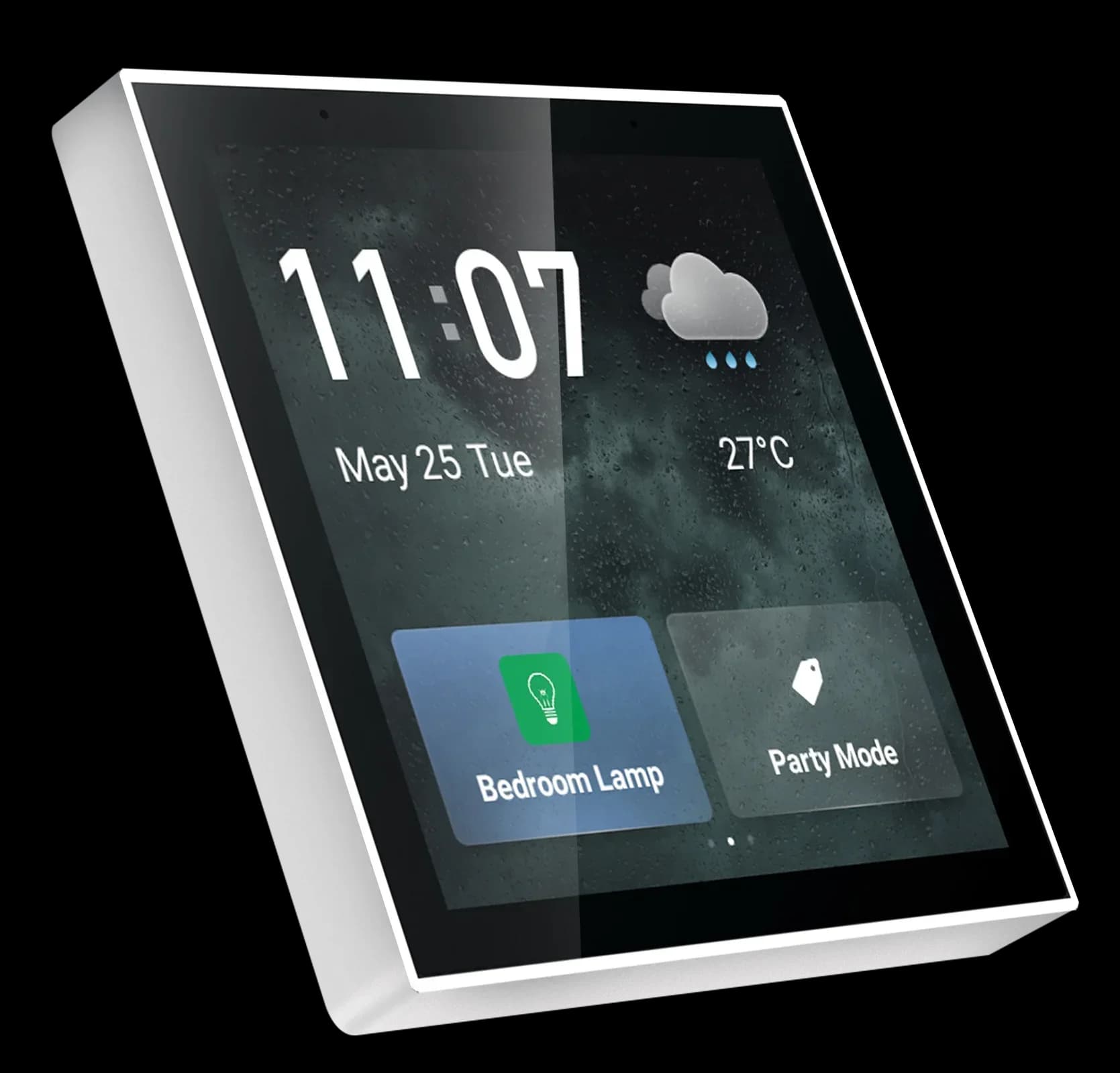 MOES Tablet da parete Standard britannico Pannello touch intelligente da 86 mm Interruttore tattile WiFi Uso per il controllo domestico Telecomando universale intelligente