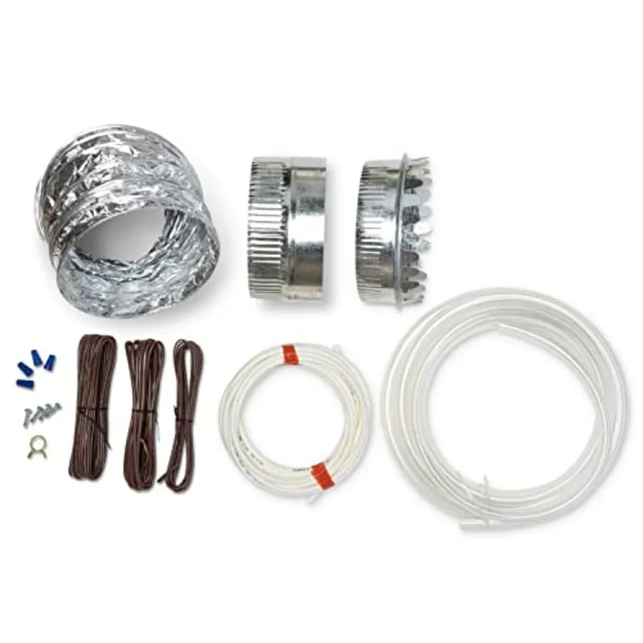 5844 Kit di installazione umidificatore per umidificatori per tutta la casa con controllo automatico compatibile con i modelli 400 500 600 - Nero