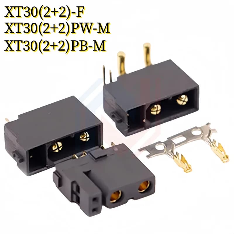 XT30(2+2) XT30PB/PW(2+2) Male Female Gold Plated Plug with Signal Pin for RC Drone Aircraft Car Boat with Signal Pin Connector