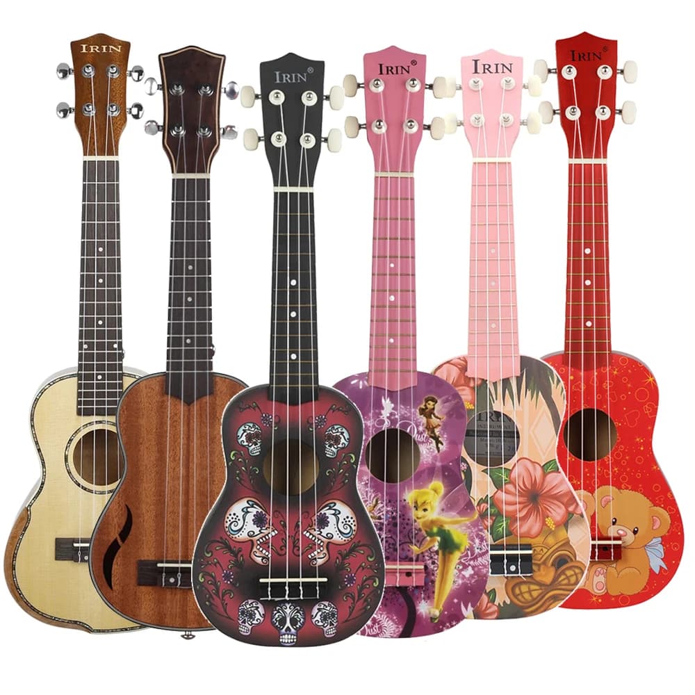 21/23/24/26 Pollici Ukulele 4 Corde Chitarra Professionale Guitarra Ragazza Regali Ukulele con Borsa Accordatore Capotasto Cinghia Ukulele Accessori