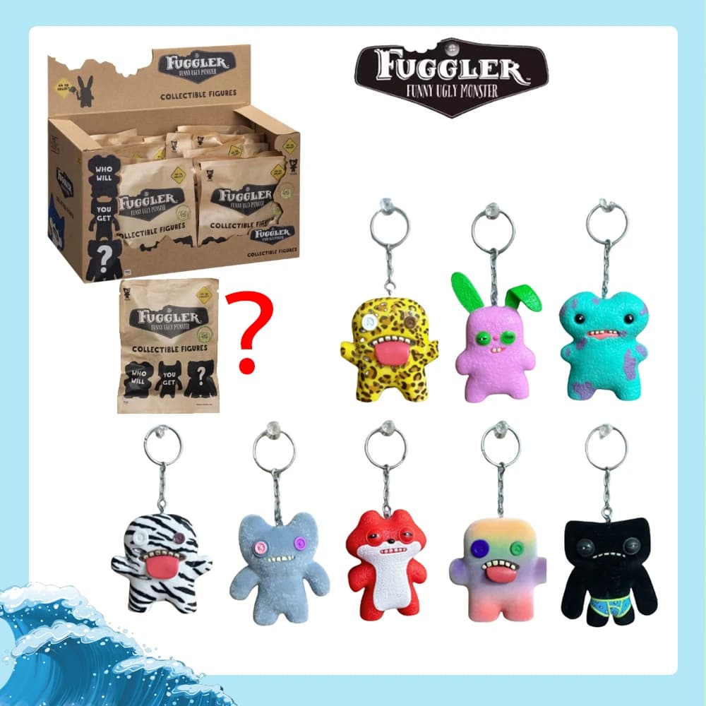 Fuggler Orignal Blind Box Portachiavi Ciondolo Modello Bambola Divertente Brutto Mostro Figura Statua 6-8.5 cm Ornamenti Bambole Regali di compleanno