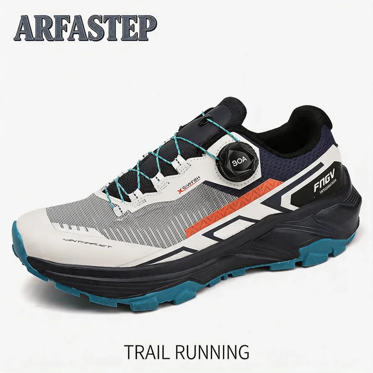 Scarpe da Corsa ArfaStep per Uomo, Scarpe da Trekking Outdoor Resistenti all'Usura con Chiusura BOA, Traspiranti Stile Sportivo e Casual