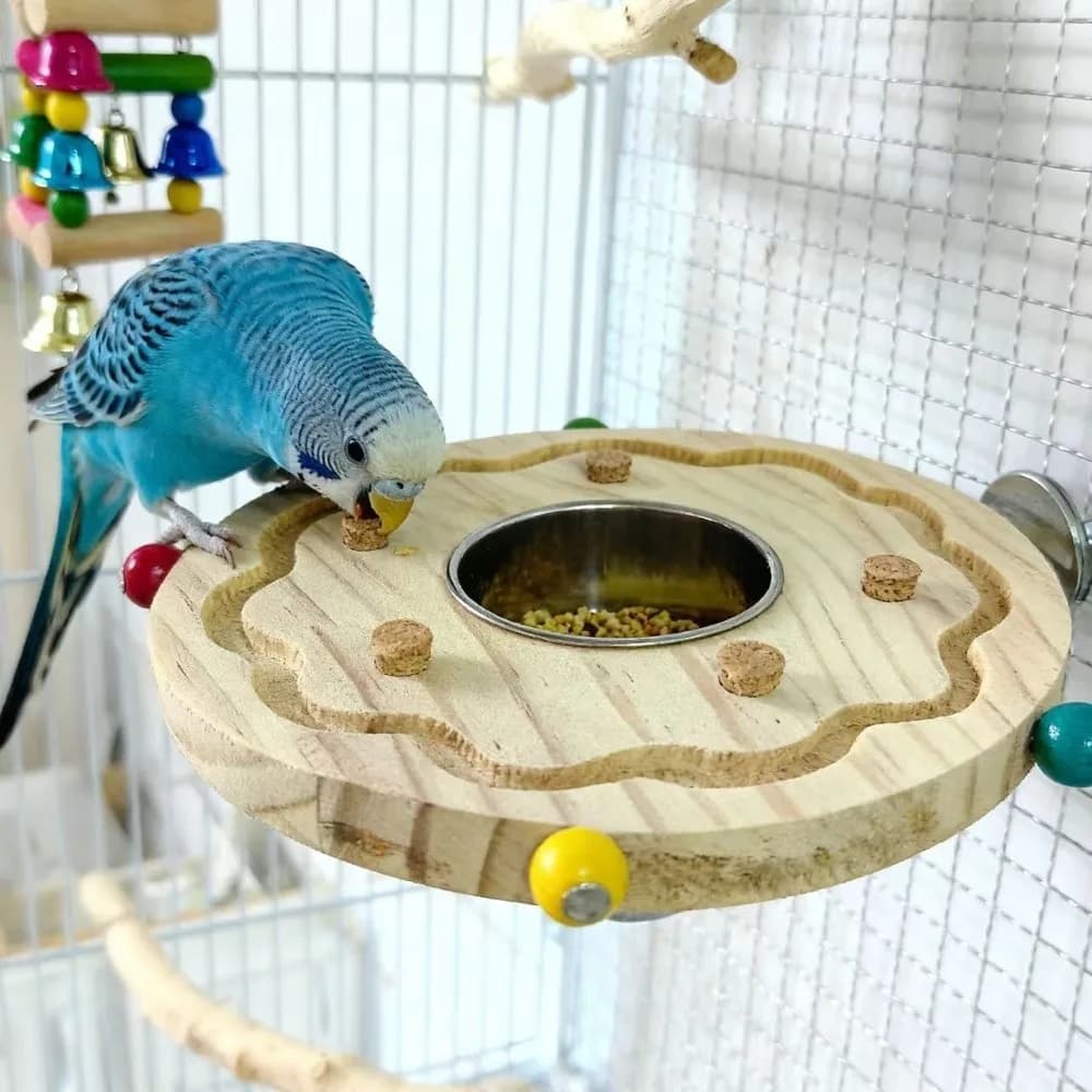Giocattoli Puzzle in Legno per Pappagalli, Resistenti ai Morsi e all'Usura, Supporto per Uccelli, Blocco in Sughero, Giocattoli Durevoli per Masticare e Addestrare Uccelli