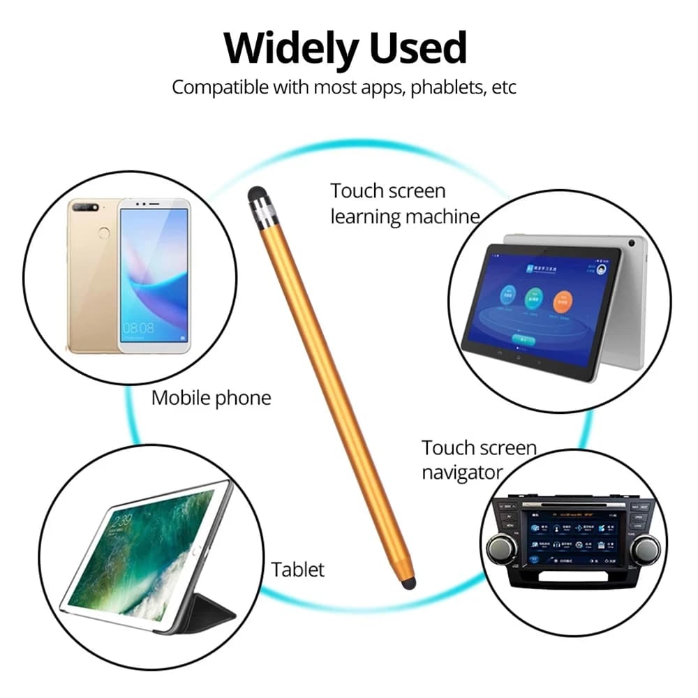 Mini For Screen Dual Tips Dual Heads Ends Tablets Pen Touchscreen Touch Pen Stylus Pens
