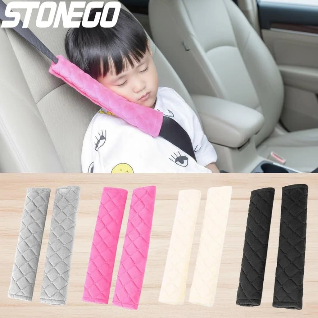 Covers Universal Safety Belts in Soft Velvet, Spalles for Adults and Children, Safety Accessories for Interior Cars and SUVs