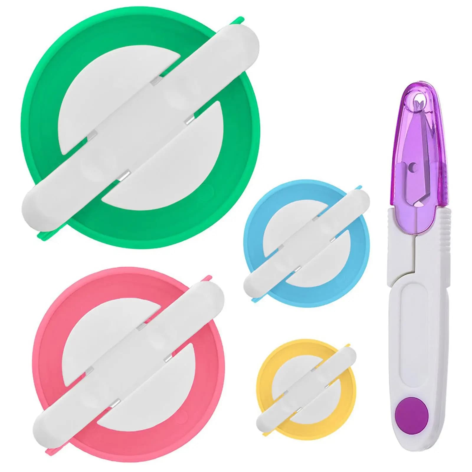 Macchina per Pompon, Strumento per Creare Palline di Lana, Attrezzo per Lavori a Maglia e Progetti Creativi